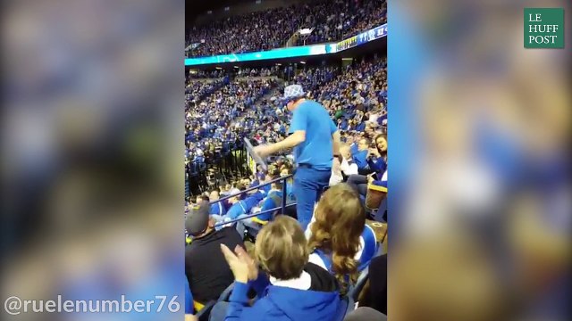 Aïe, cette jeune fille va regretter sa danse avec ce papy fan de basket