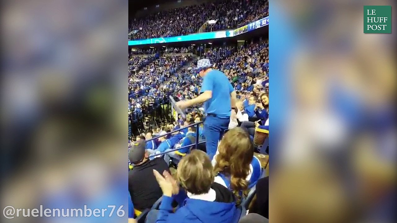 Aïe, cette jeune fille va regretter sa danse avec ce papy fan de basket