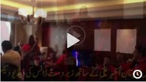 Chris Gayle ,Dwayne Bravo and Azhar Ali dancing on Lahore Qalander Anthem