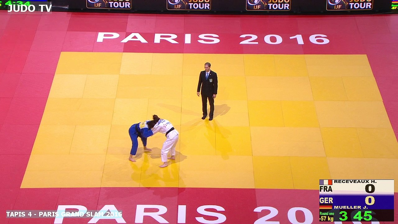 PGS2016 1er tour -57kg : RECEVEAUX (FRA) vs. MUELLER (GER)