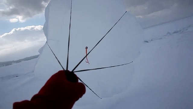 Испытание тягового парашюта на лыжах