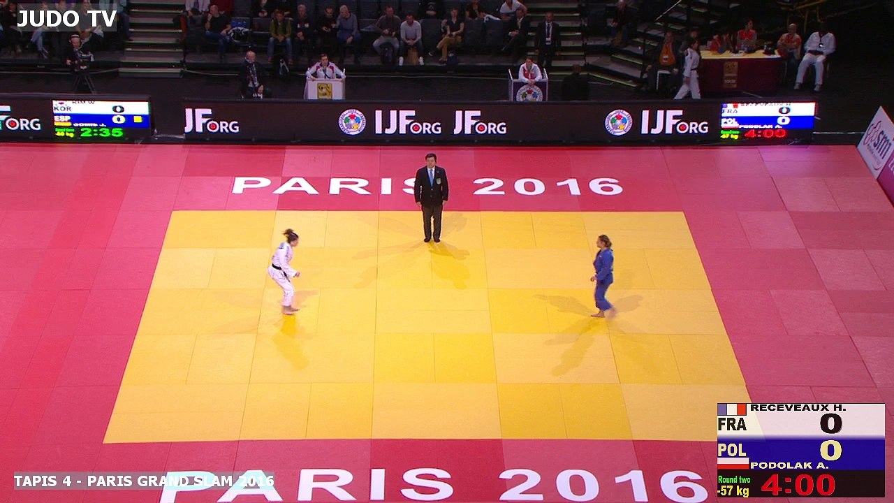 PGS2016 2ème tour -57kg : RECEVEAUX (FRA) vs.  PODOLAK (POL)
