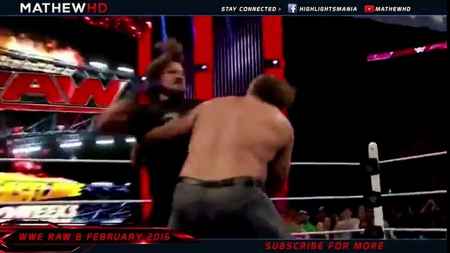 WWE Raw 8 February 2016 Highlights - wwe monday night raw 2_8_16 highlights