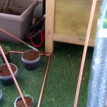 Faite un pot pour pomme de terre ou autre en electroculture sur balcon.