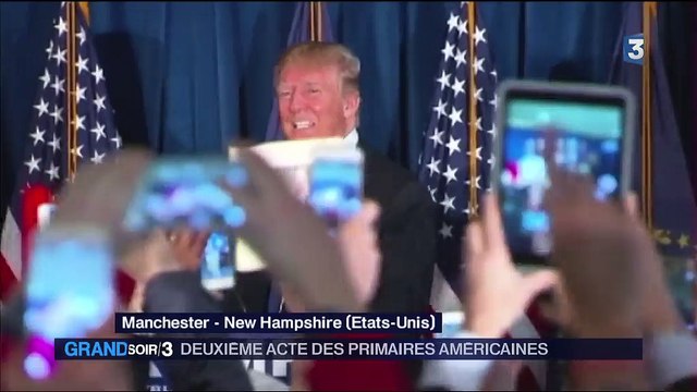 Primaires américaines : triomphe de Trump et chute de Clinton dans le New Hampshire