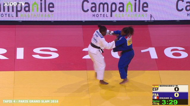 PGS2016 Finale de repêchage -70kg : BERNABEU (ESP) vs. EMANE (FRA)