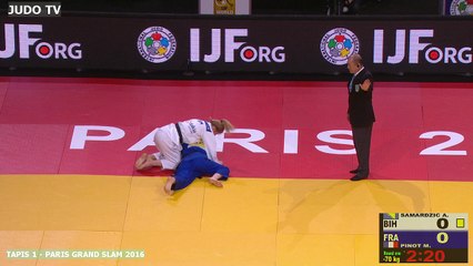 PGS2016 1er tour -70kg : SAMARDZIC (BIH) vs. PINOT (FRA)