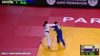 PGS2016 1er tour -78kg : MALONGA (FRA) vs. GALEONE (ITA)