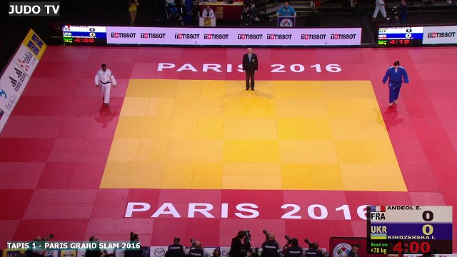 PGS2016 1er tour +78kg : ANDEOL (FRA) vs. KINDZERSKA (UKR)