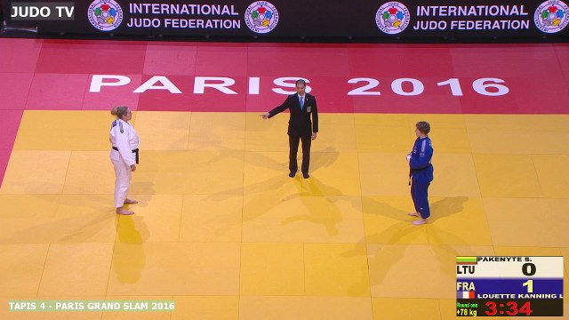 PGS2016 1er tour +78kg : PAKENYTE (LTU) vs. LOUETTE KANNING (FRA)
