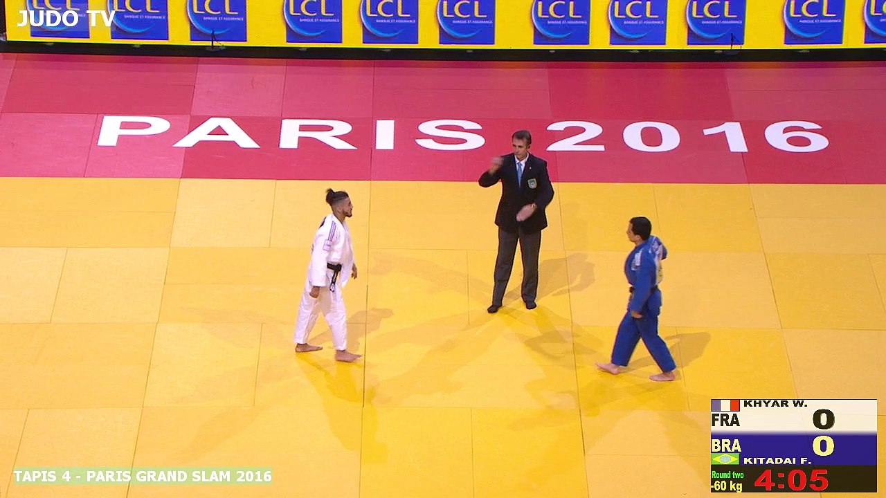 PGS2016 2ème tour -60kg : KHYAR (FRA) vs. KITADAI (BRA)
