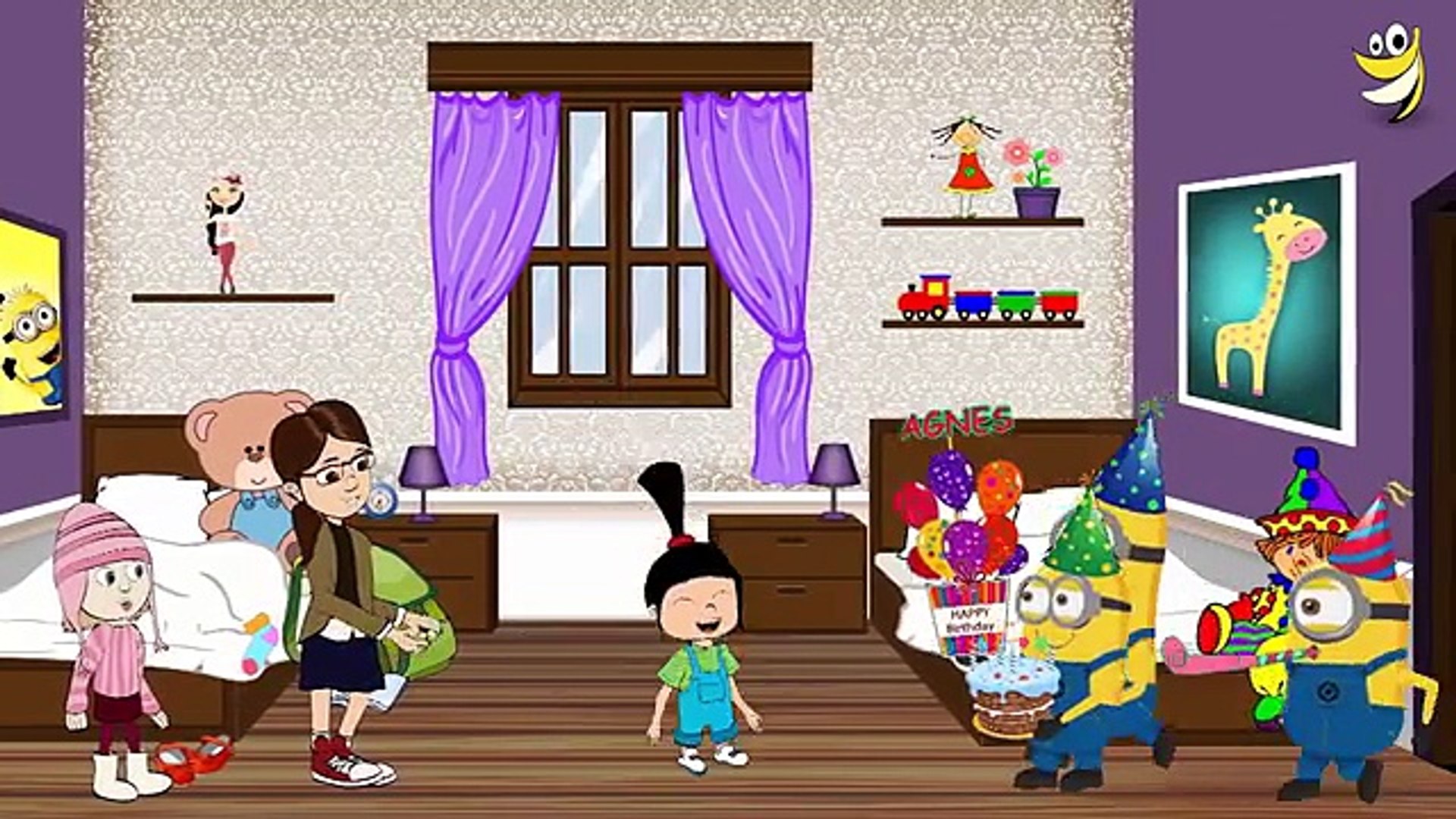 Minions Happy Birthday Song Agnes Despicable Me Birthday Party Hd 1080p Video Dailymotion