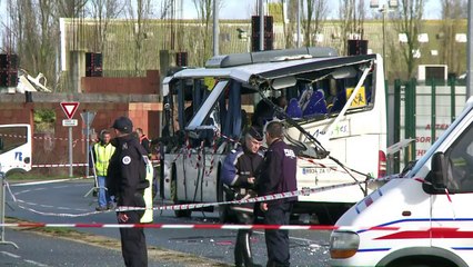 Six killed as school bus crashes with truck in France