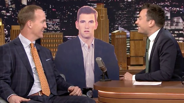 Peyton Manning Talks Eli's Sad Face on Tonight Show
