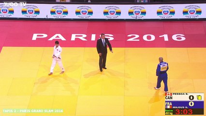 PGS2016 1er tour -60kg : PESSOA (CAN) vs. MILOUS (FRA)