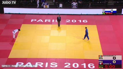 PGS2016 3ème tour -66kg : DAVAADORJ (MGL) vs. AZEMA (FRA)