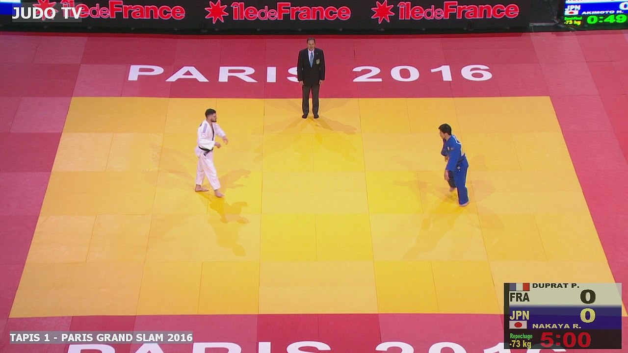 PGS2016 1/4 de finale -73kg : DUPRAT (FRA) vs. NAKAYA (JPN)