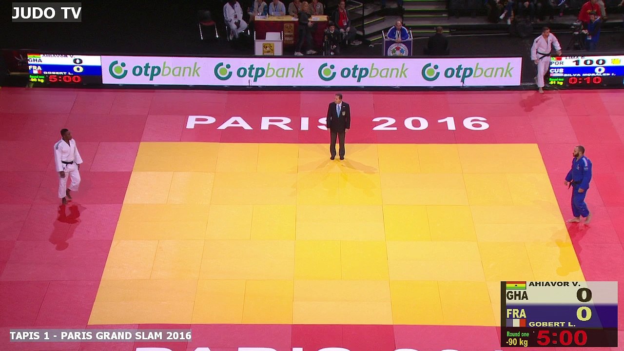 PGS2016 1er tour -90kg : AHIAVOR (GHA) vs. GOBERT (FRA)