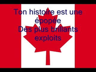 Hymne national du Canada en Français