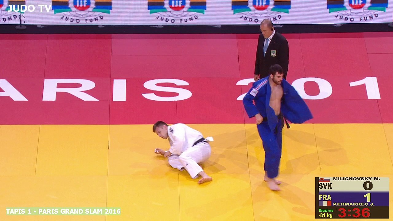PGS2016 1er tour -81kg : MILICHOVSKY (SVK) vs. KERMARREC (FRA)