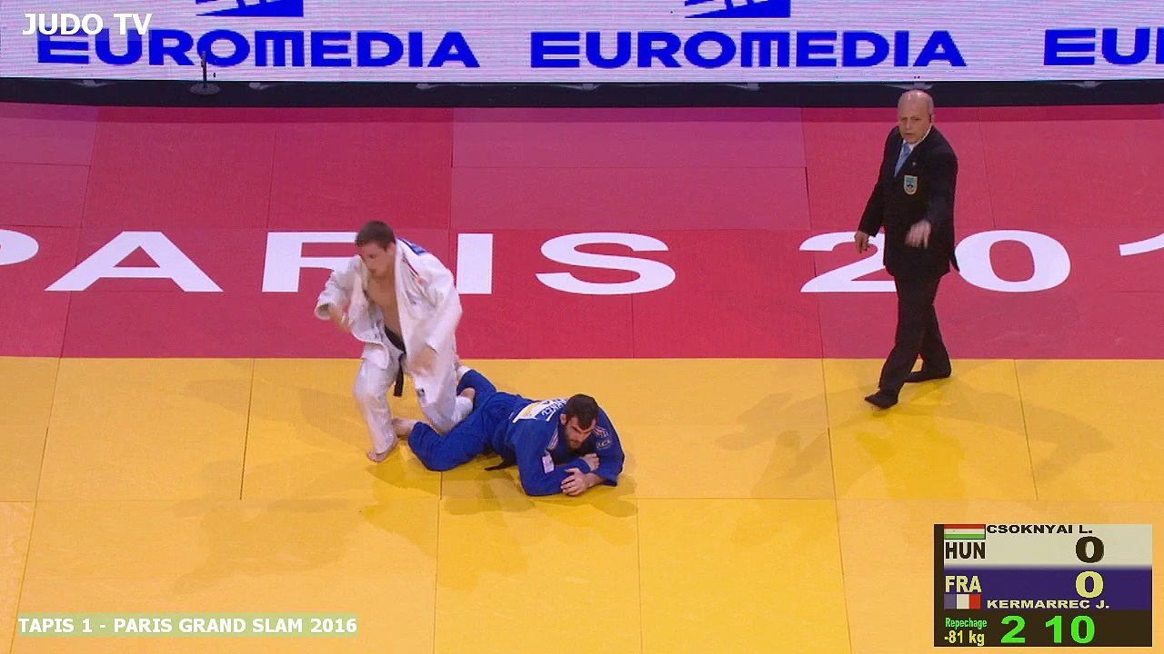 PGS2016 Finale de repêchage -81kg : CSOKNYAI (HUN) vs. KERMARREC (FRA)