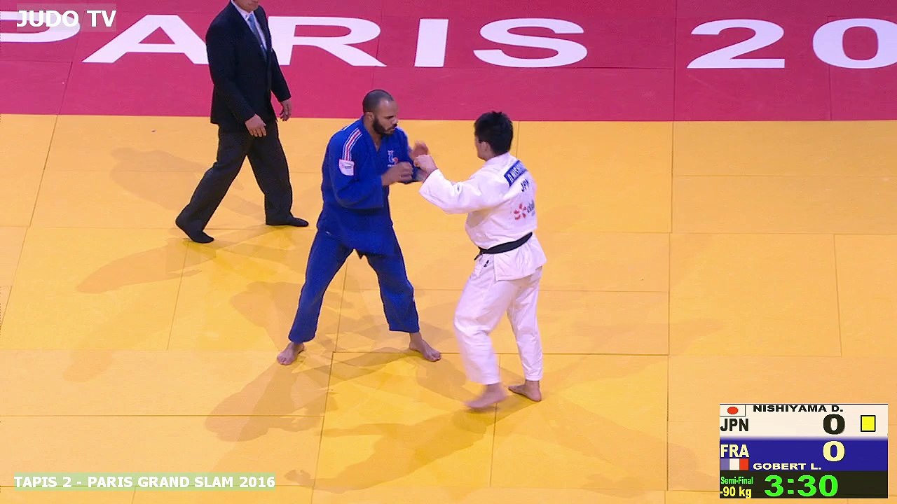 PGS2016 1/2 finale -90kg : NISHIYAMA (JPN) vs. GOBERT (FRA)