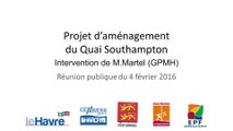 Projet d'aménagement du Quai Southampton : Hervé Martel, directeur général du Grand Port Maritime du Havre
