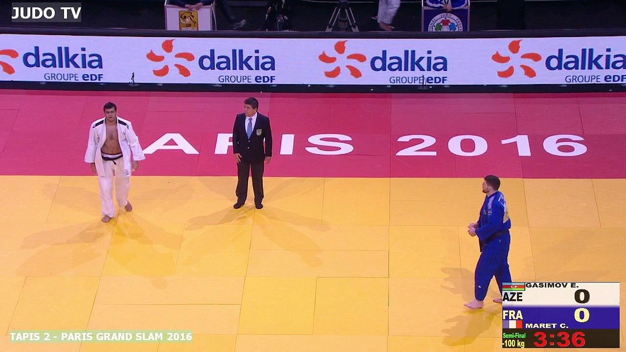 PGS2016 1/2 finale -100kg : GASIMOV (AZE) vs. MARET (FRA)