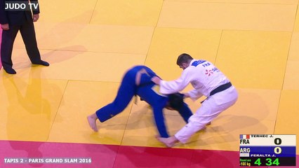 PGS2016 1er tour -100kg : TERHEC (FRA) vs. PERALTA (ARG)