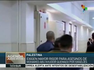 Palestina: exigen mayor rigor para asesinos de Mohamen Abu Khudeir