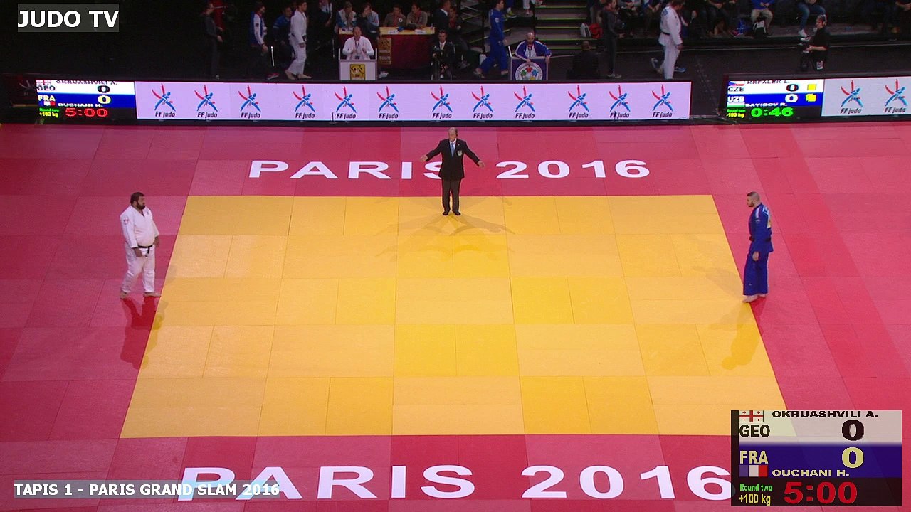 PGS2016 2ème tour +100kg : OKRUASHVILI (GEO) vs. OUCHANI (FRA)