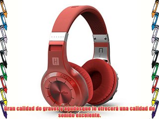 Bluedio - H-Turbine(Shooting Brake) Auriculares Inalámbricos Bluetooth 4.1 (Rojo)