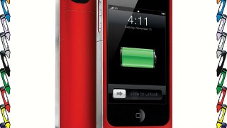 Mophie Juice Pack Air - Carcasa con batería para iPhone 4/4G/4S rojo