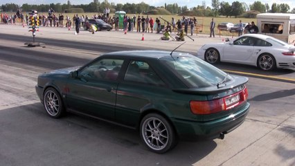 Porsche 997 Turbo Vs. Audi S2 Coupe