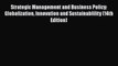(PDF Download) Strategic Management and Business Policy: Globalization Innovation and Sustainablility