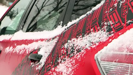 Un trio de Nissan Rogue Warrior à chenilles sur la neige