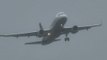 Plane Struggles to Land in Crosswinds at Birmingham Airport
