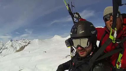 Полет на пароплане, Альпы