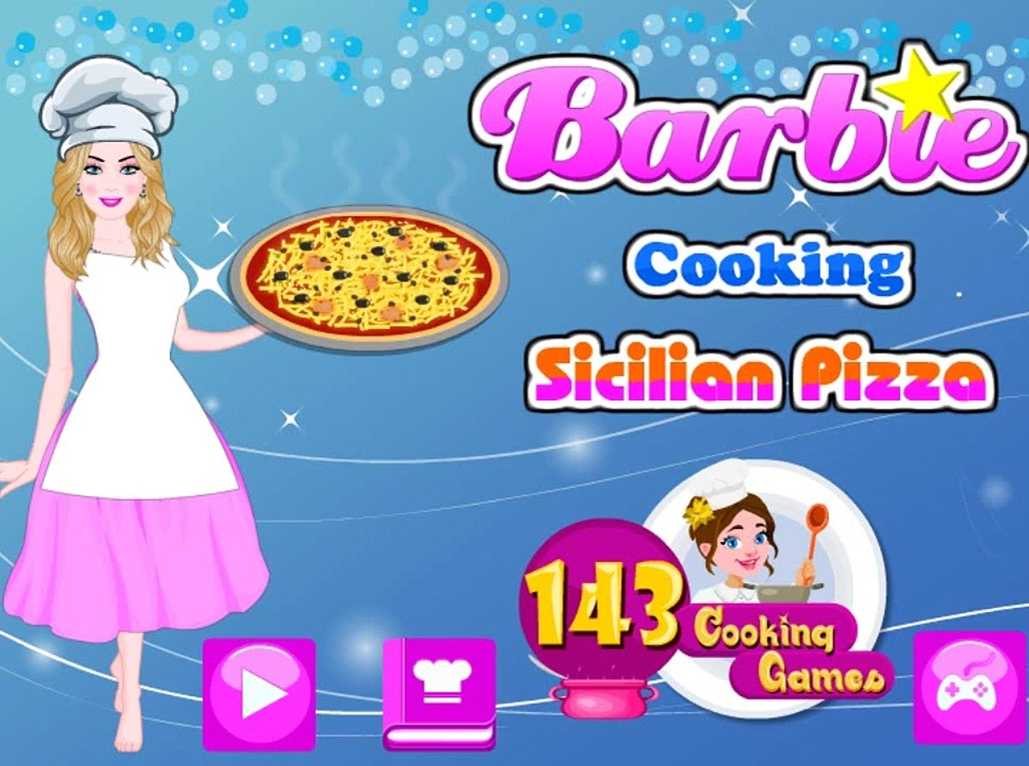 barbie pizza cooking games