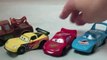 Stunt Racers Disney Pixar Cars Entire Set of 4 Lighting McQueen, The King, Jeff Gorvette, Mater Toys