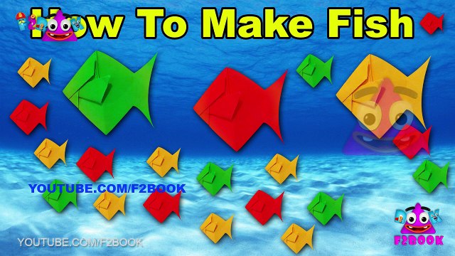 Origami Instructions - How to make Origami Fish F2BOOK Video 122