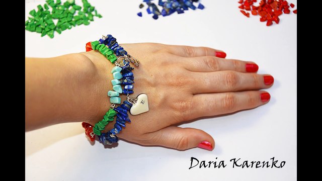 DIY Браслеты из каменной крошки. Мастер класс