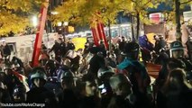 Eviction Of Occupy Wall Street, LRAD used, Journalists Kicked Out as Police Beat Sitting Protestors