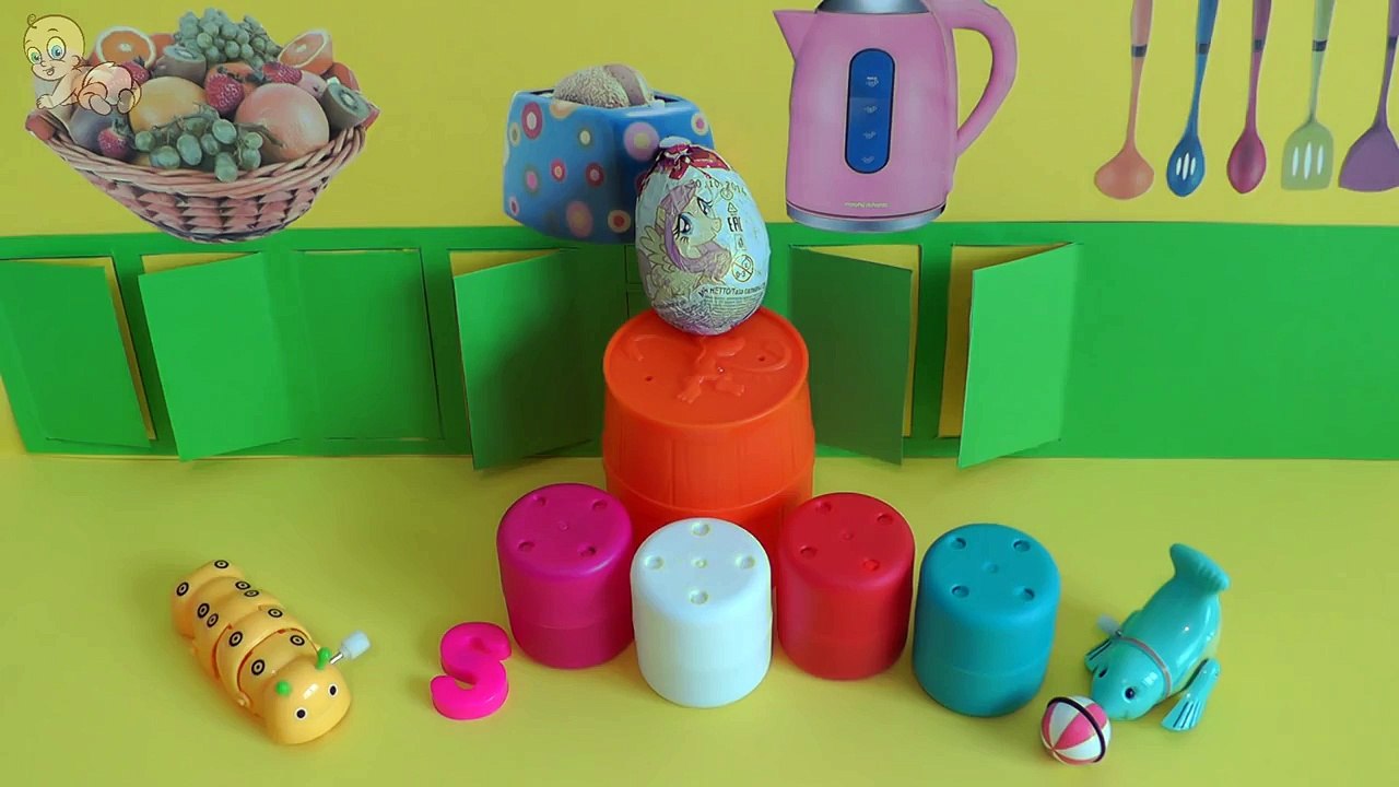 My Little Pony Kinder Surprise Egg Learn A Word! Spelling Bathroom Words! Lesson 3