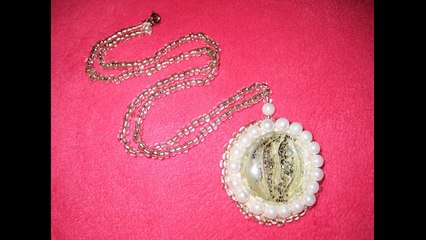 DIY Кулон из бисера и бусин. Мастер-класс
