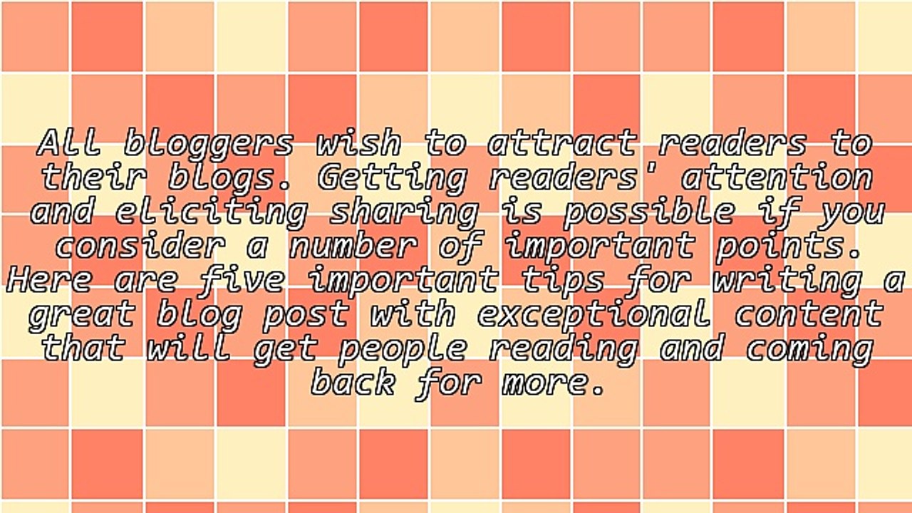 5 More Tips For Great Blog Posts
