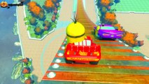 Disney cars Lightning McQueen Tow Mater & Hulk Childrens Songs Happiness Ramp