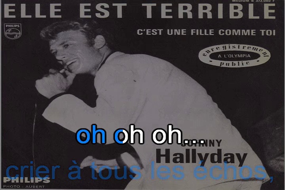 Johnny Hallyday_C'est une fille comme toi (1962) karaoke