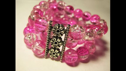DIY Тройной браслет из бусин. Мастер класс