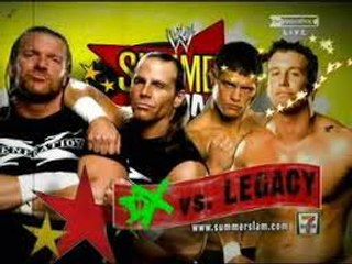 DX vs The Legacy WWE Summerslam 2009 Highlights